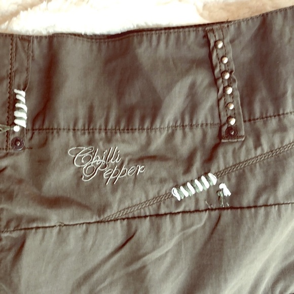 NEW-CHILLI Pepper London Ruffled, Embroidered, Hand Beaded, Studded Mini Skirt - Picture 10 of 14